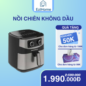 Nồi Chiên Không Dầu Cơ Vỏ Inox EziHome 5L – EZH502