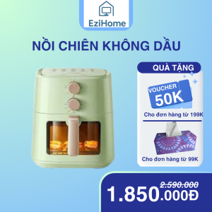 Nồi Chiên Không Dầu Kính Xanh Mint EziHome 5L – EZH503