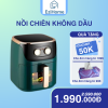Nồi Chiên Không Dầu Cơ 2 Núm Xanh Đậm EziHome 5L – EZH504