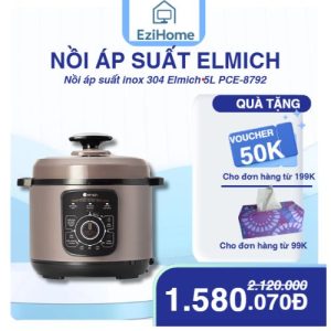 Nồi áp suất chất liệu inox 304 Elmich dung tích 5L PCE -8792