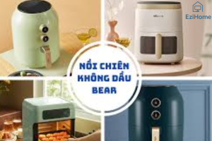Nồi chiên không dầu Bear thiết kế nhỏ gọn, phù hợp căn bếp hiện đại